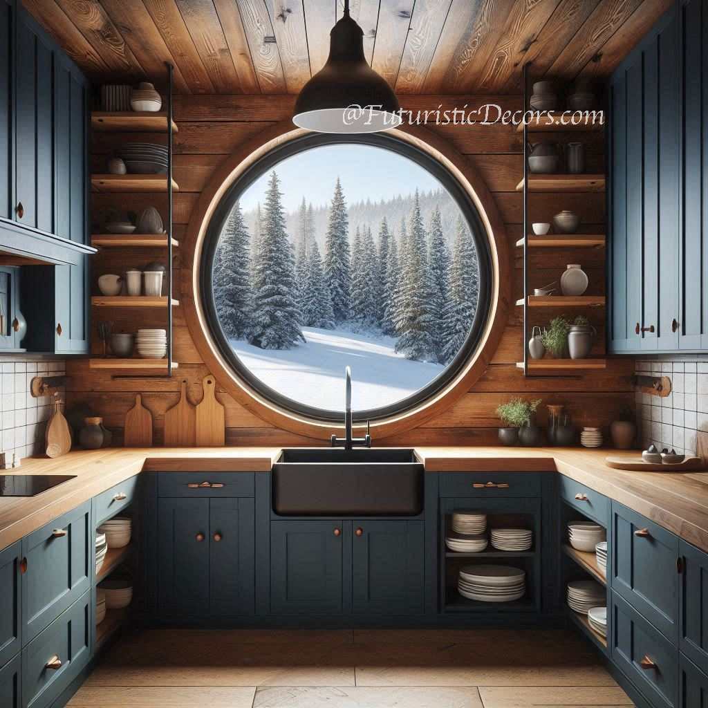 Giant Circular Kitchen Windows