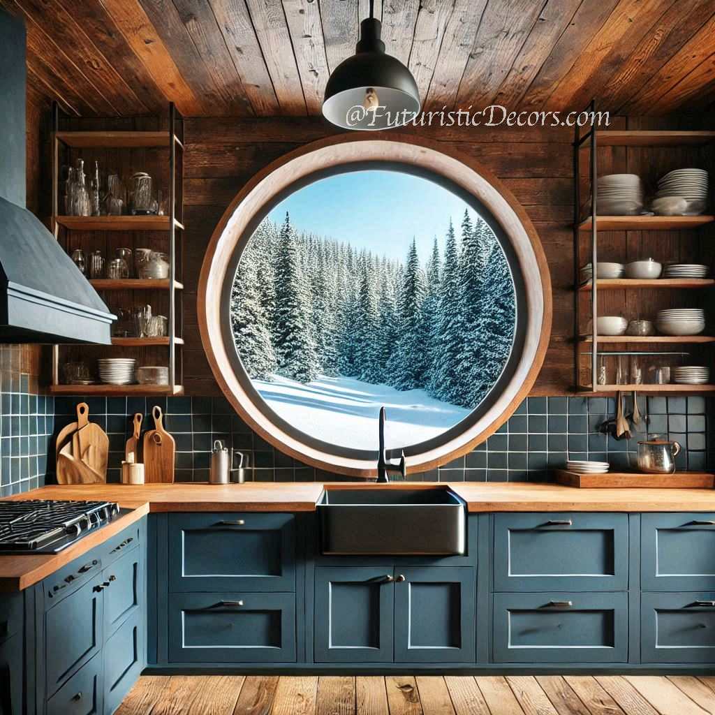 Giant Circular Kitchen Windows