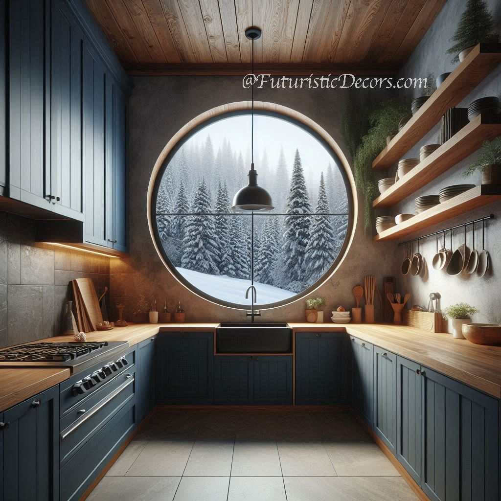 Giant Circular Kitchen Windows