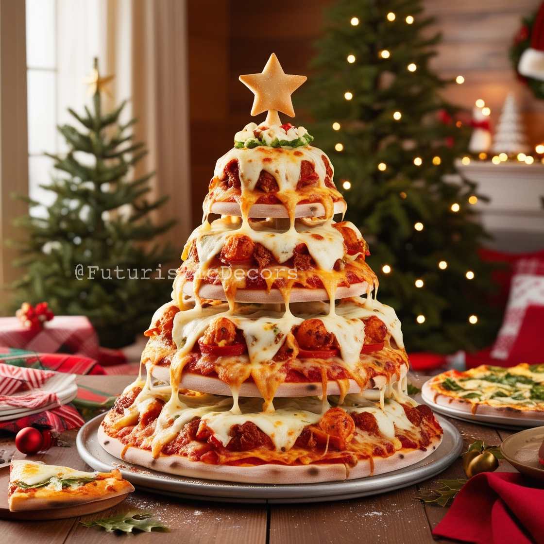 Italian Pizza Christmas Tree