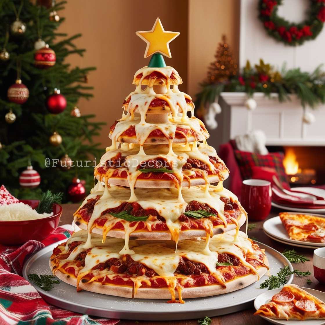 Italian Pizza Christmas Tree