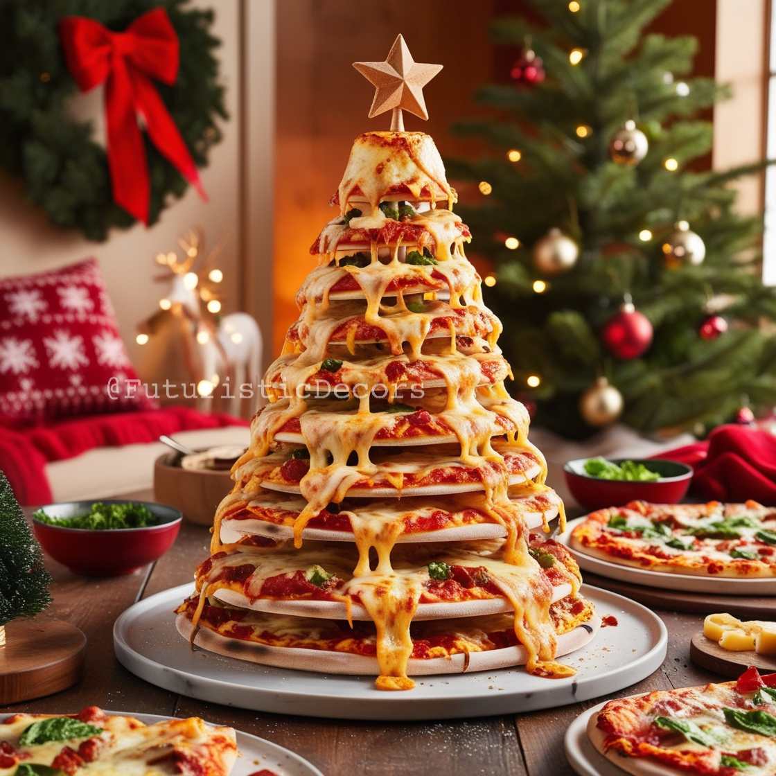 Italian Pizza Christmas Tree