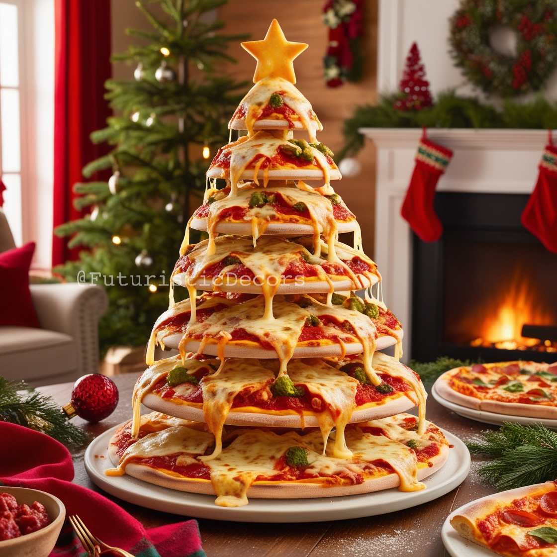 Italian Pizza Christmas Tree