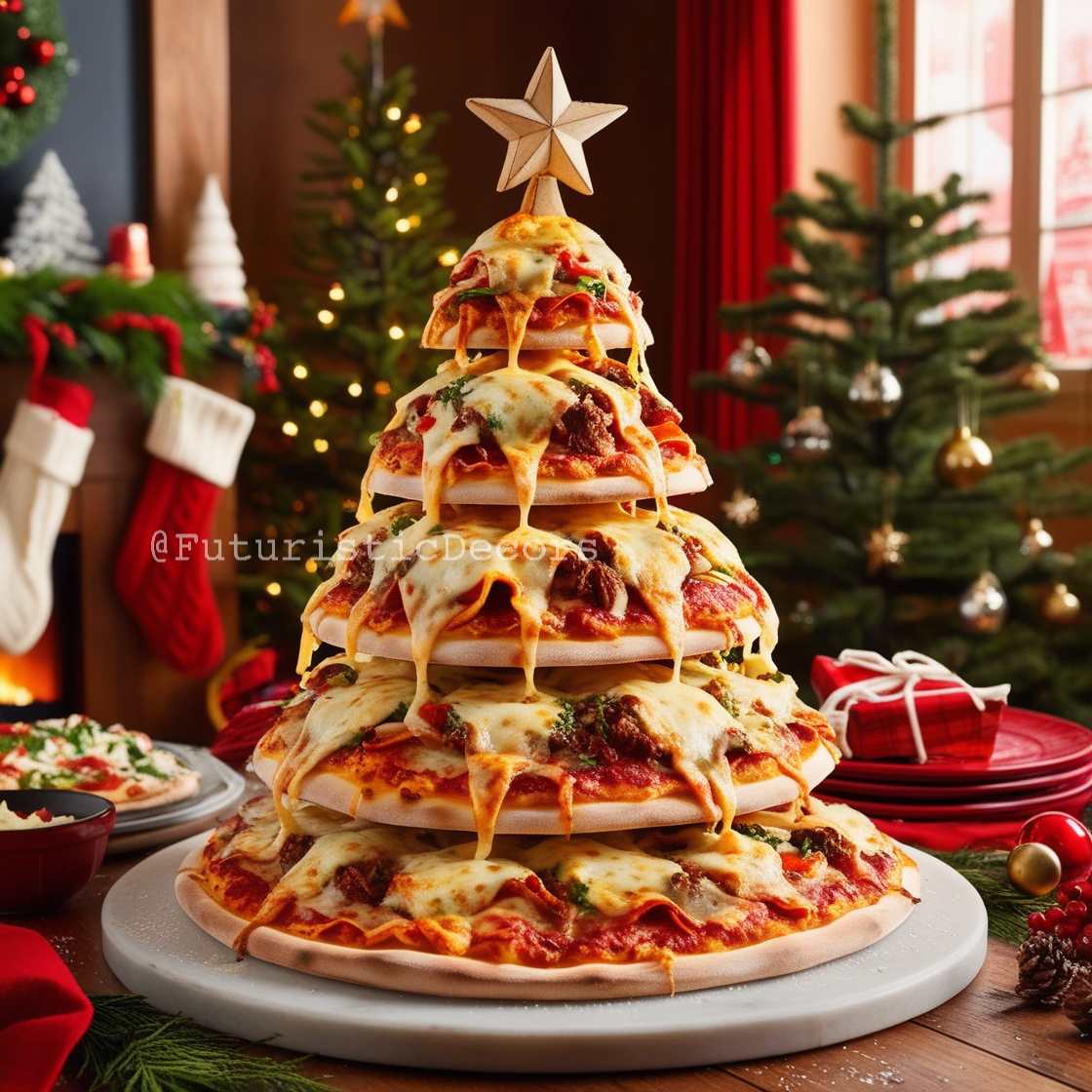 Italian Pizza Christmas Tree