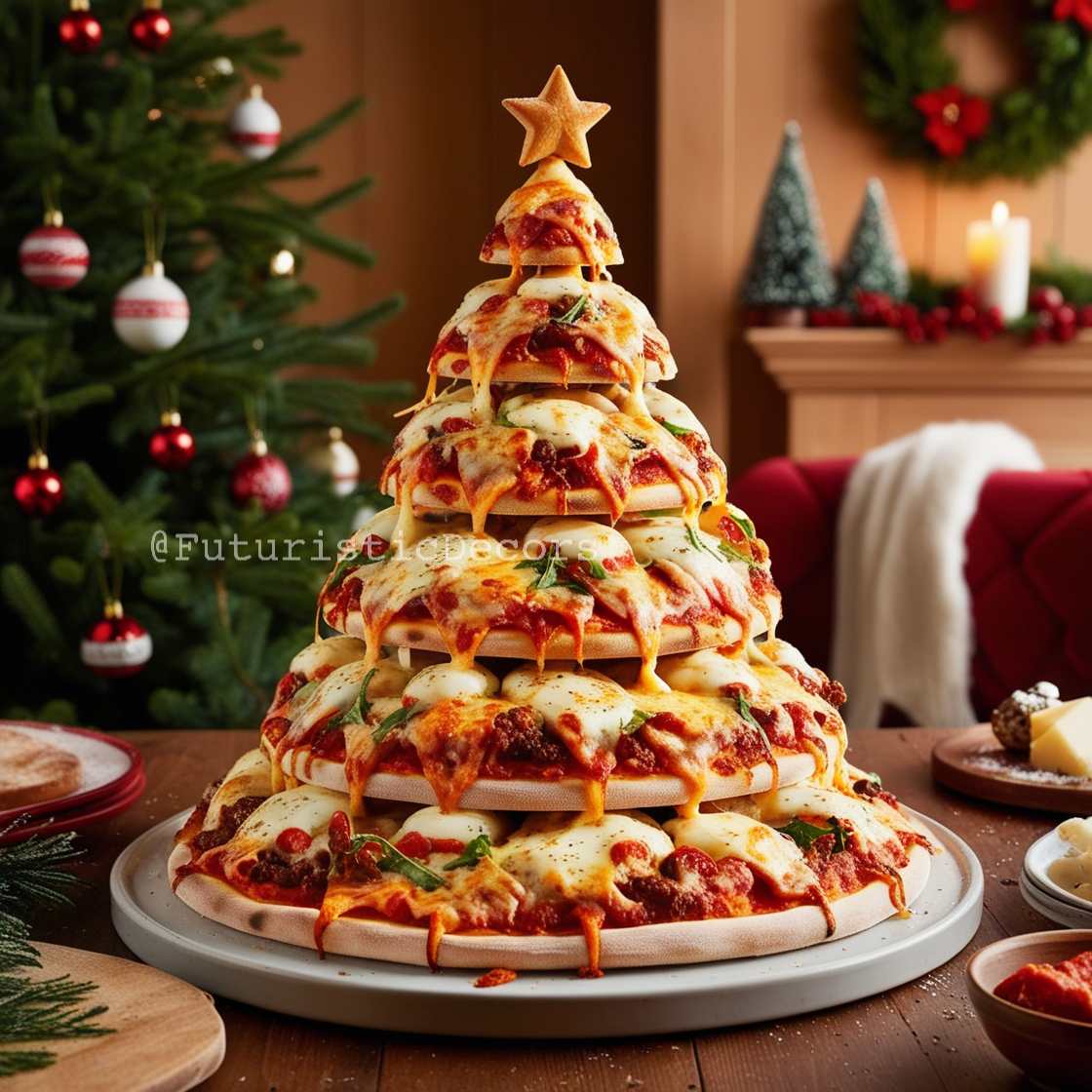 Italian Pizza Christmas Tree