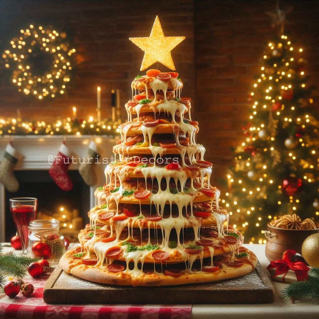 Italian Pizza Christmas Tree