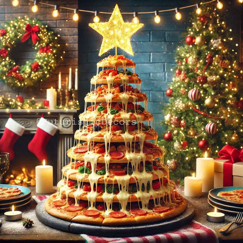 Italian Pizza Christmas Tree