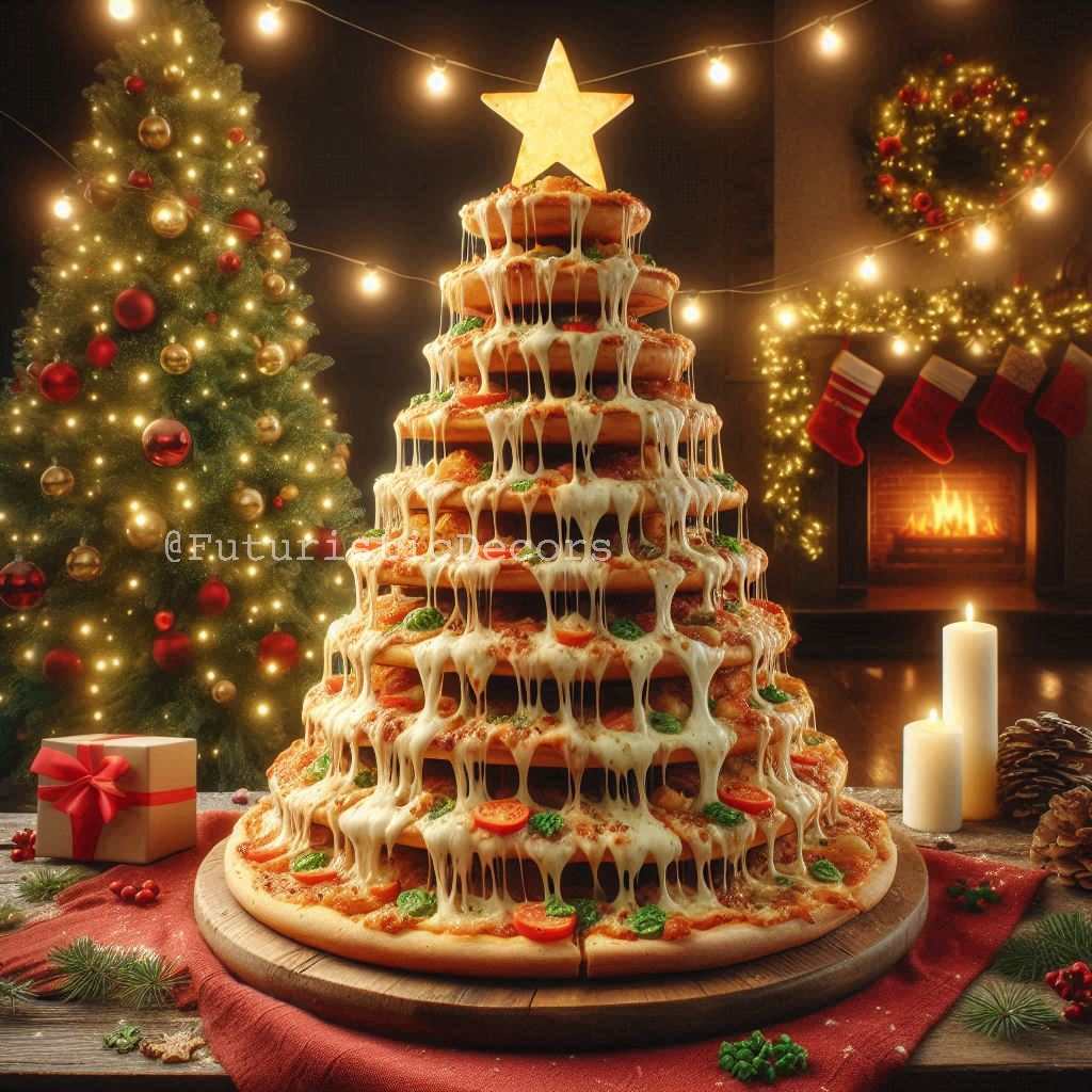 Italian Pizza Christmas Tree