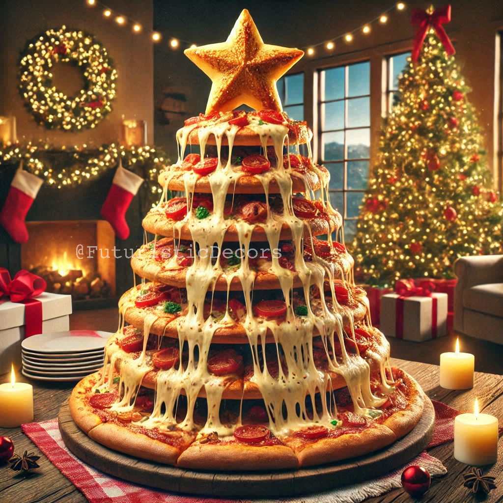 Italian Pizza Christmas Tree