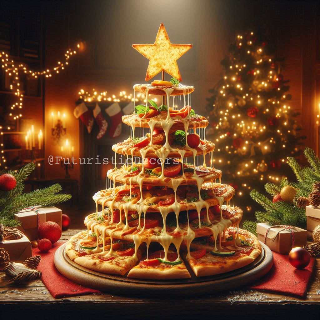 Italian Pizza Christmas Tree