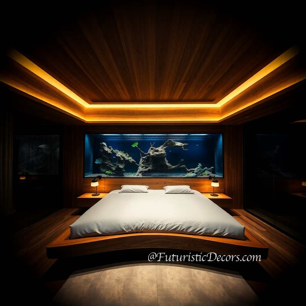 Live Edge Wood Aquarium Beds