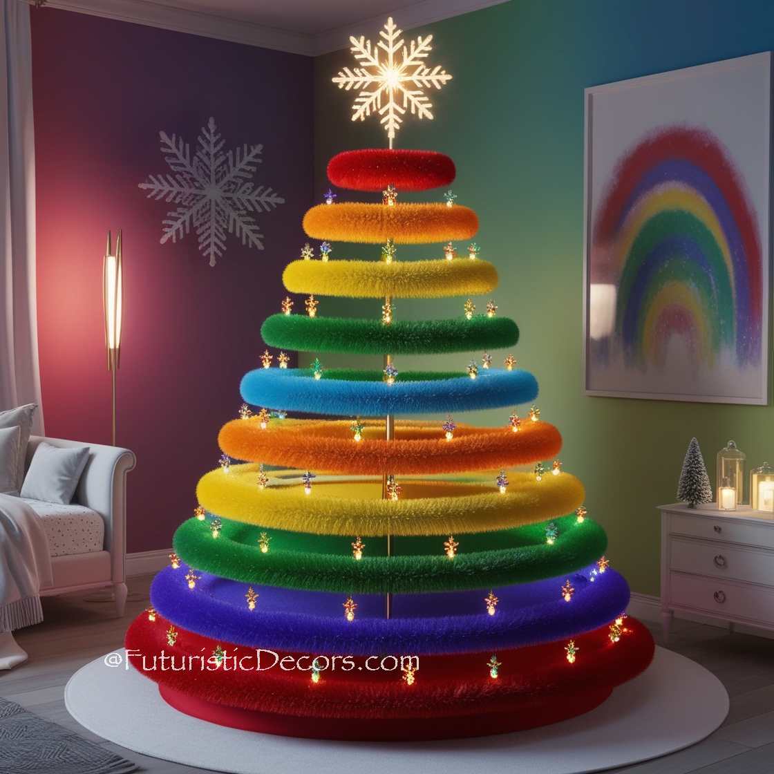 Rainbow Christmas Tree