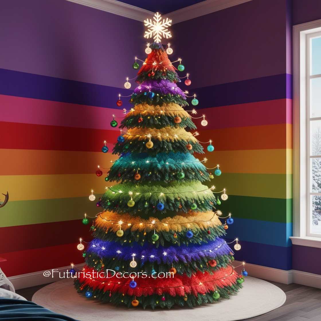 Rainbow Christmas Tree