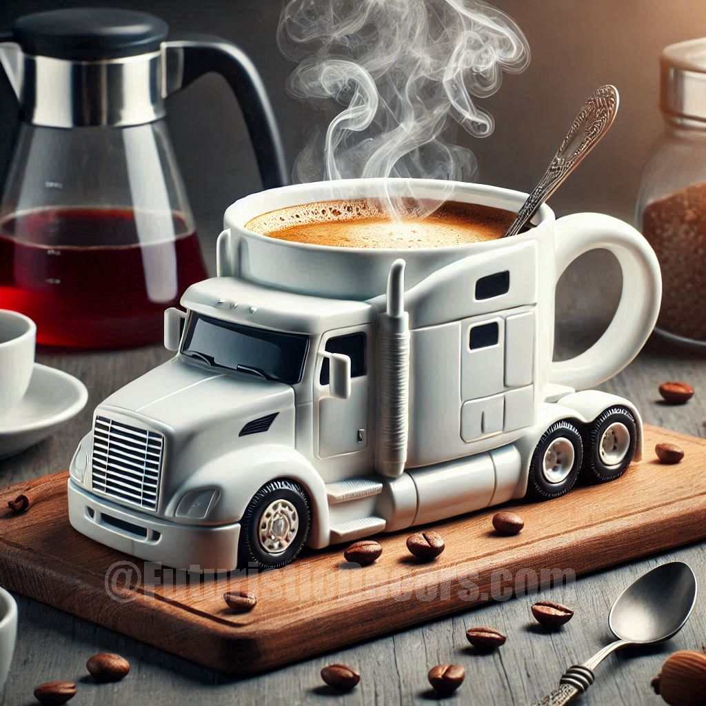 Semi Truck shaped Coffee Mug