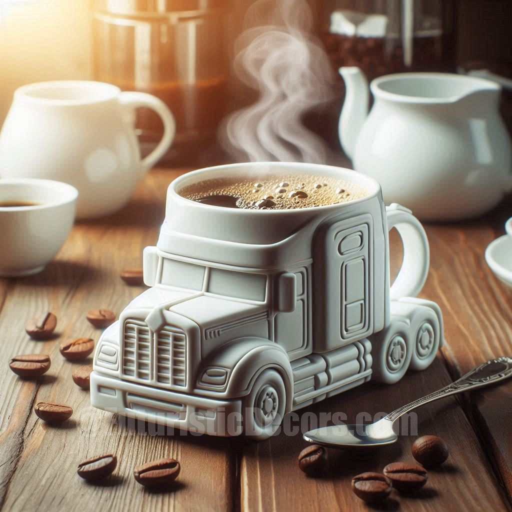 Semi Truck shaped Coffee Mug