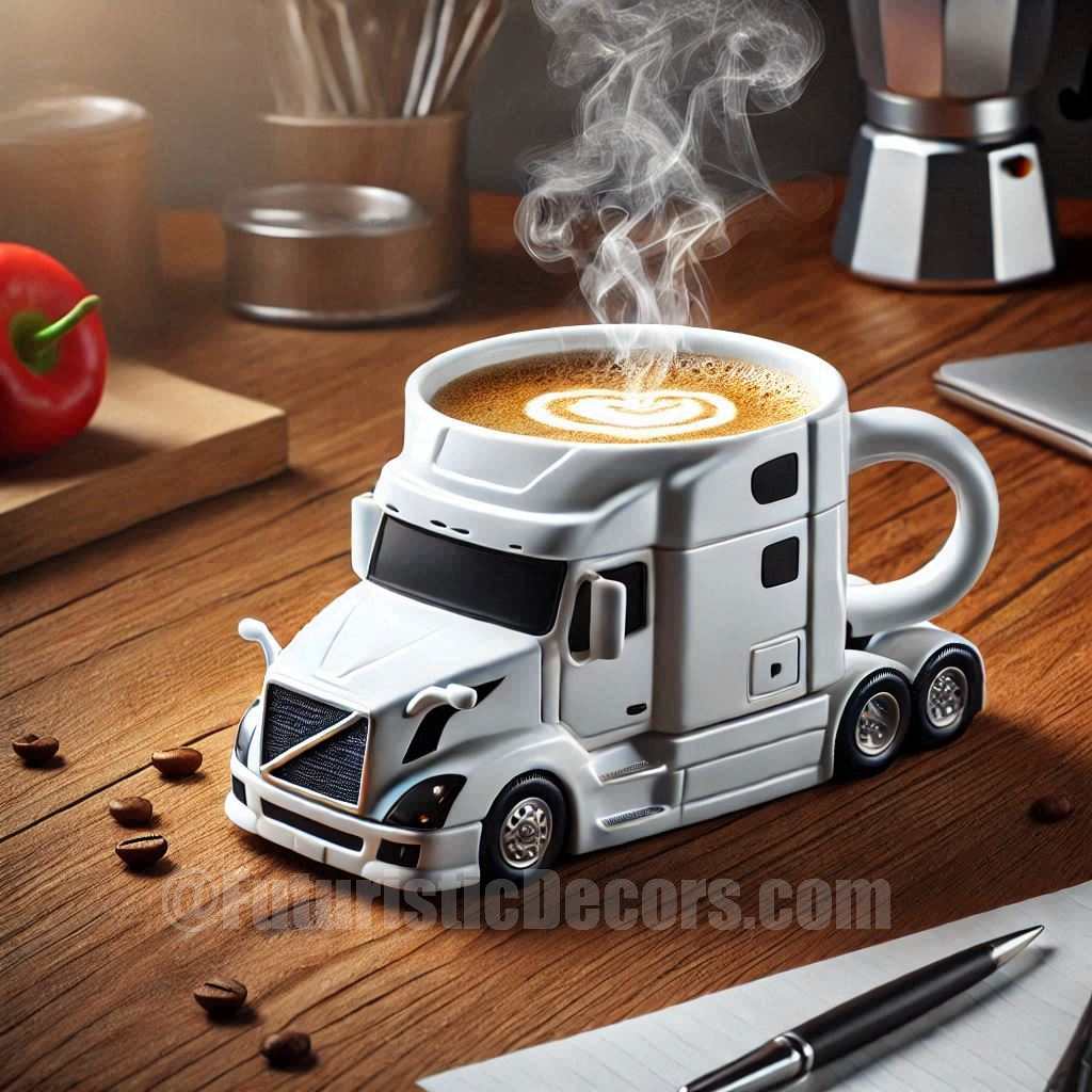 Semi Truck shaped Coffee Mug