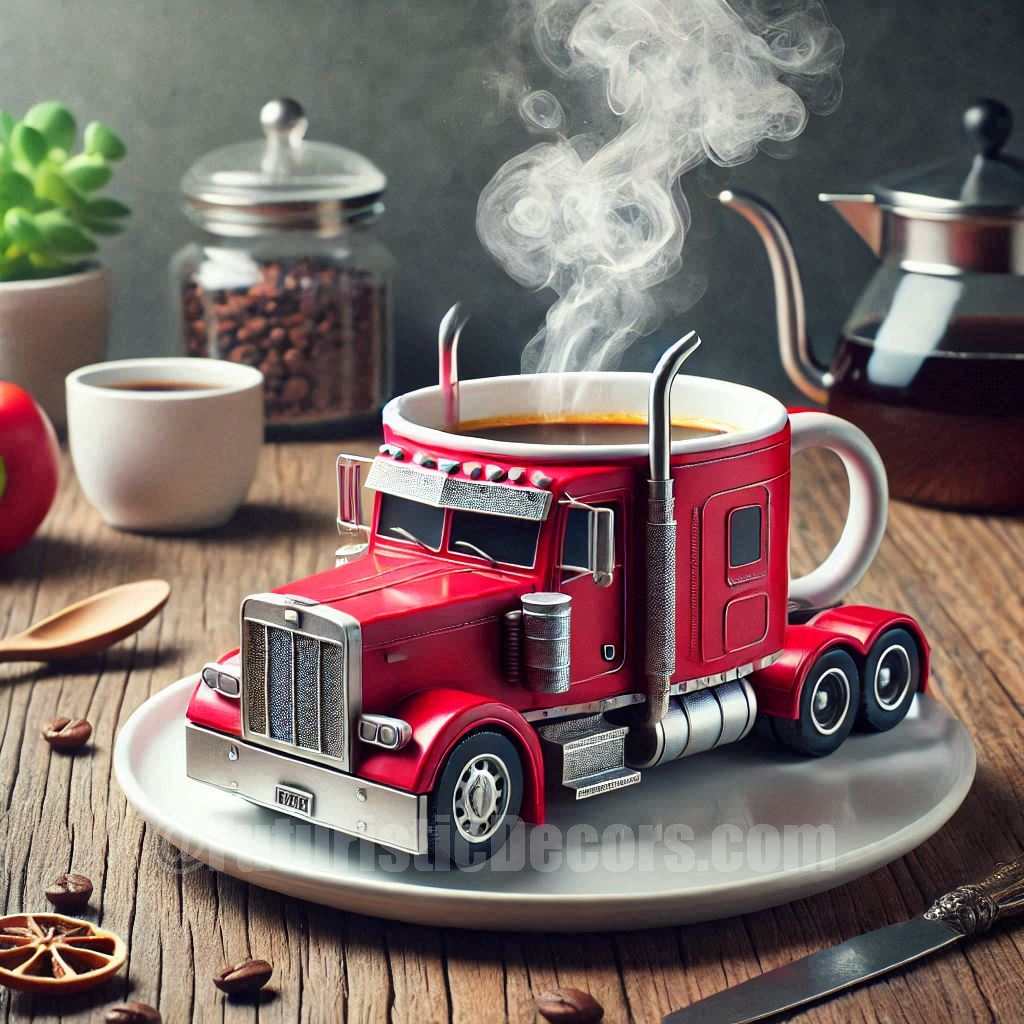 Semi Truck shaped Coffee Mug