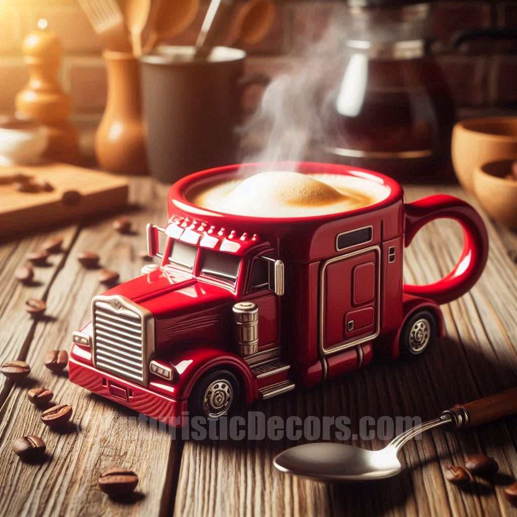 Semi Truck shaped Coffee Mug