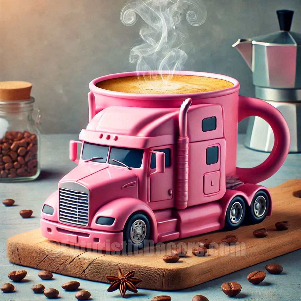 Semi Truck shaped Coffee Mug