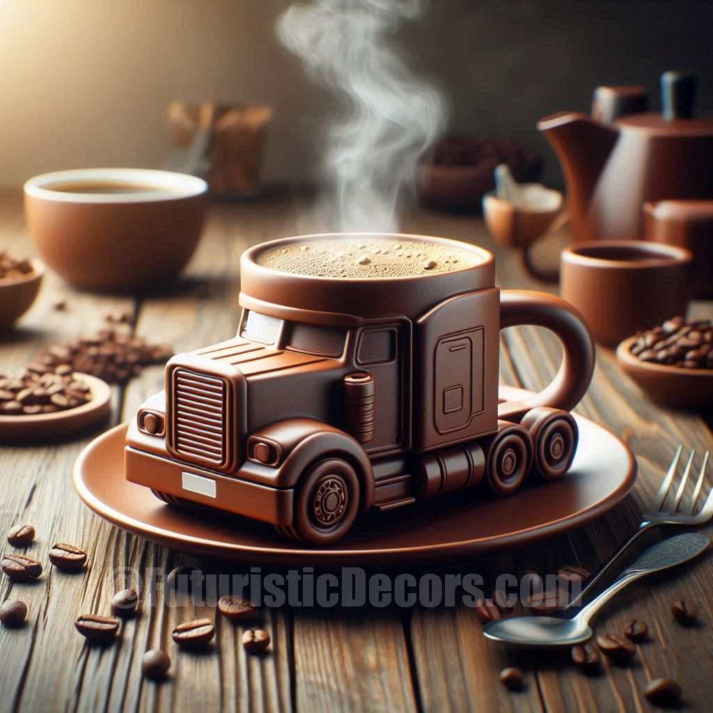 Semi Truck shaped Coffee Mug