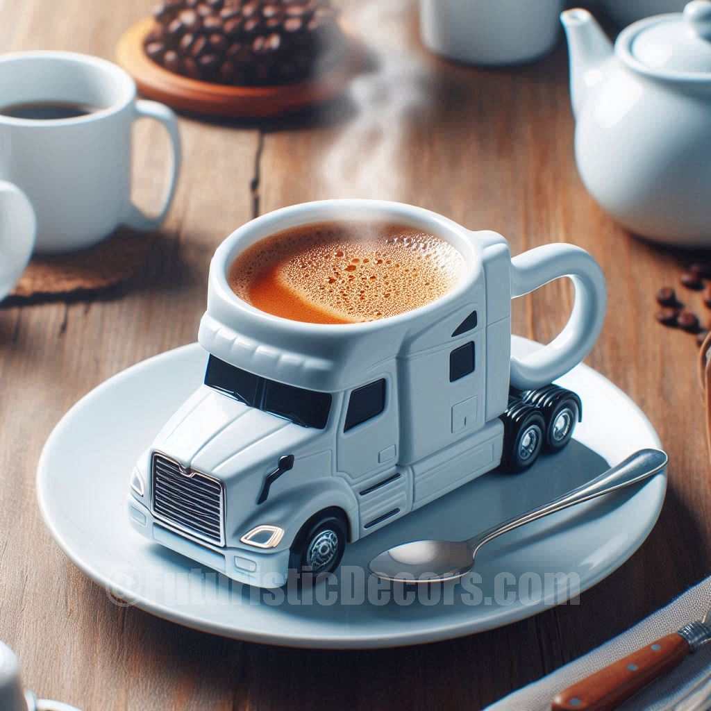 Semi Truck shaped Coffee Mug