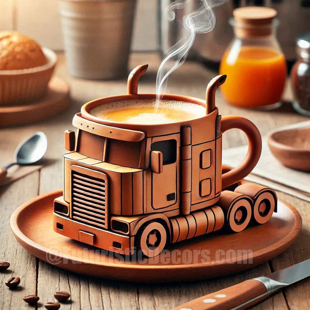 Semi Truck shaped Coffee Mug