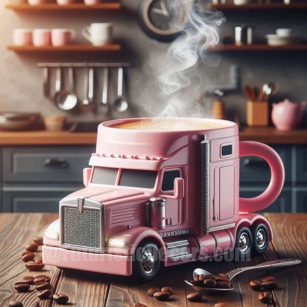 Semi Truck shaped Coffee Mug