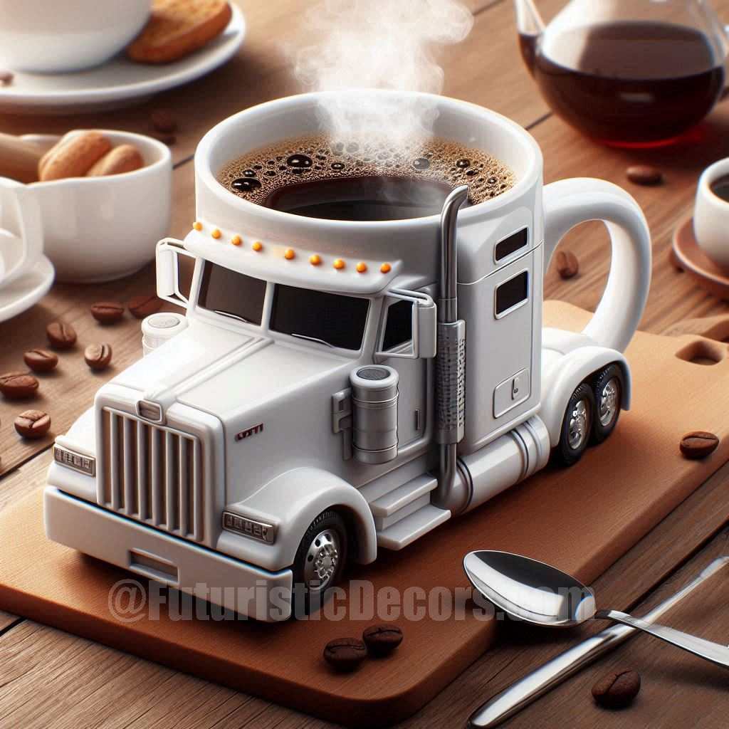 Semi Truck shaped Coffee Mug