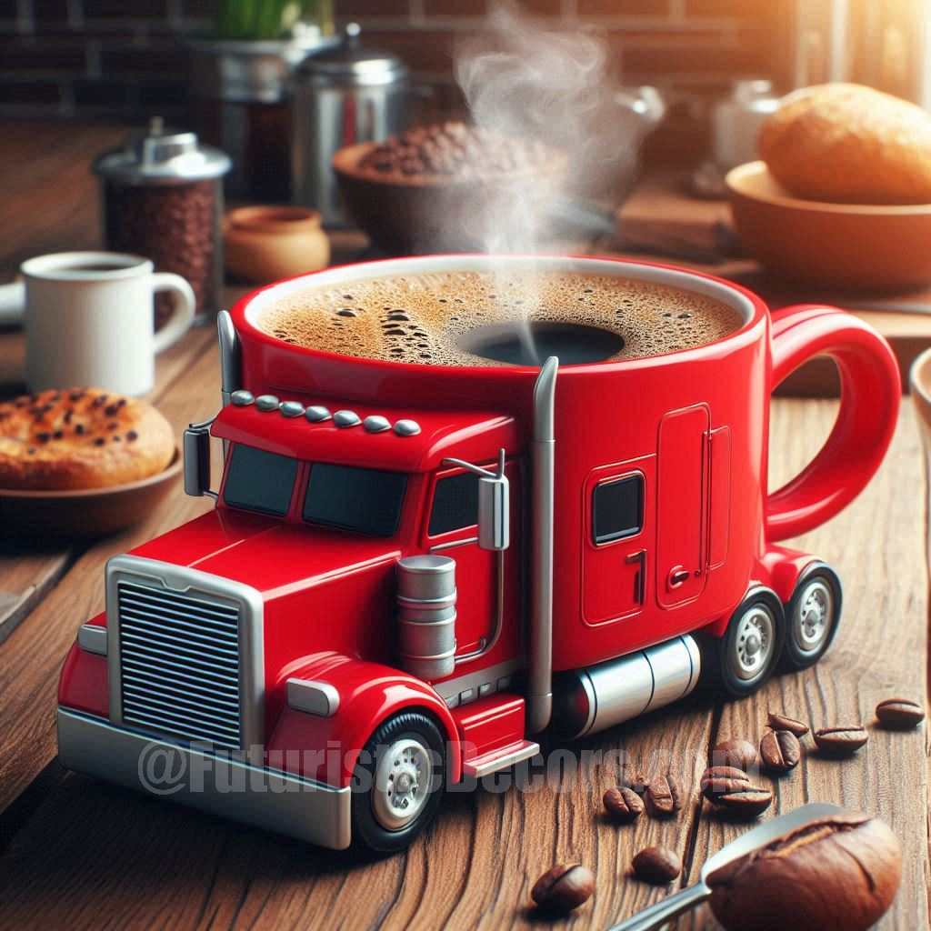 Semi Truck shaped Coffee Mug