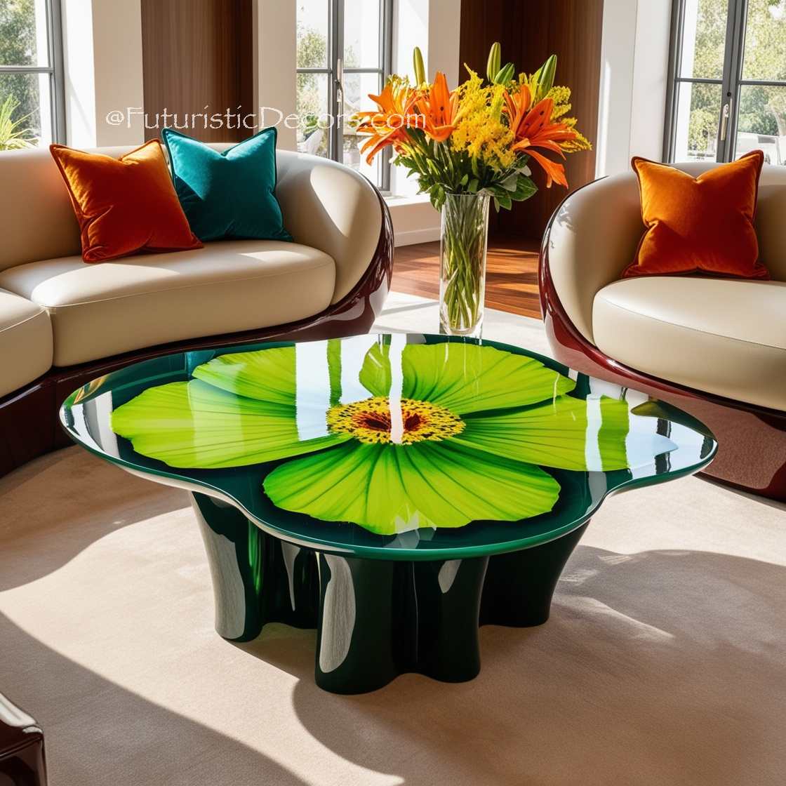 Stunning Epoxy Flower Tables