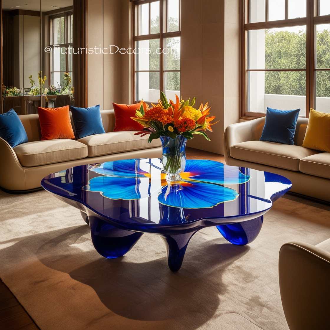 Stunning Epoxy Flower Tables