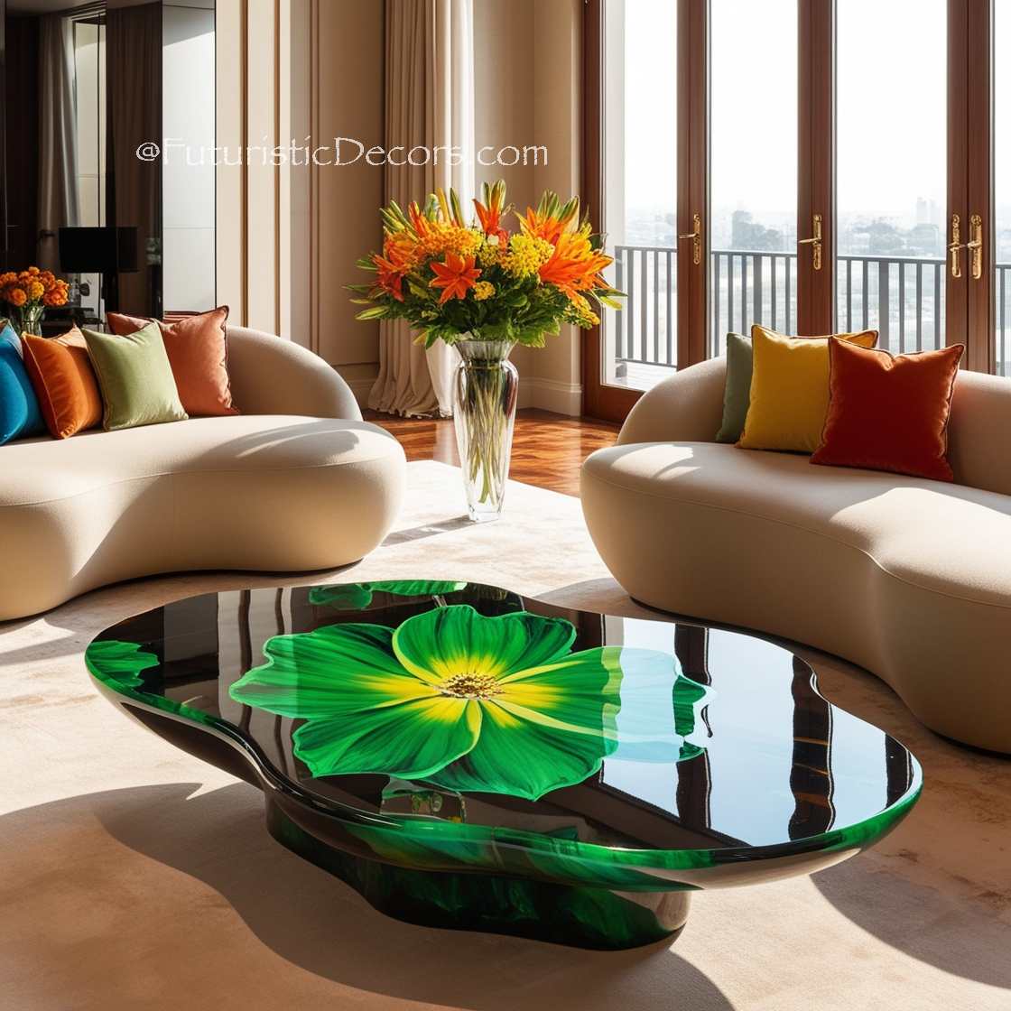 Stunning Epoxy Flower Tables