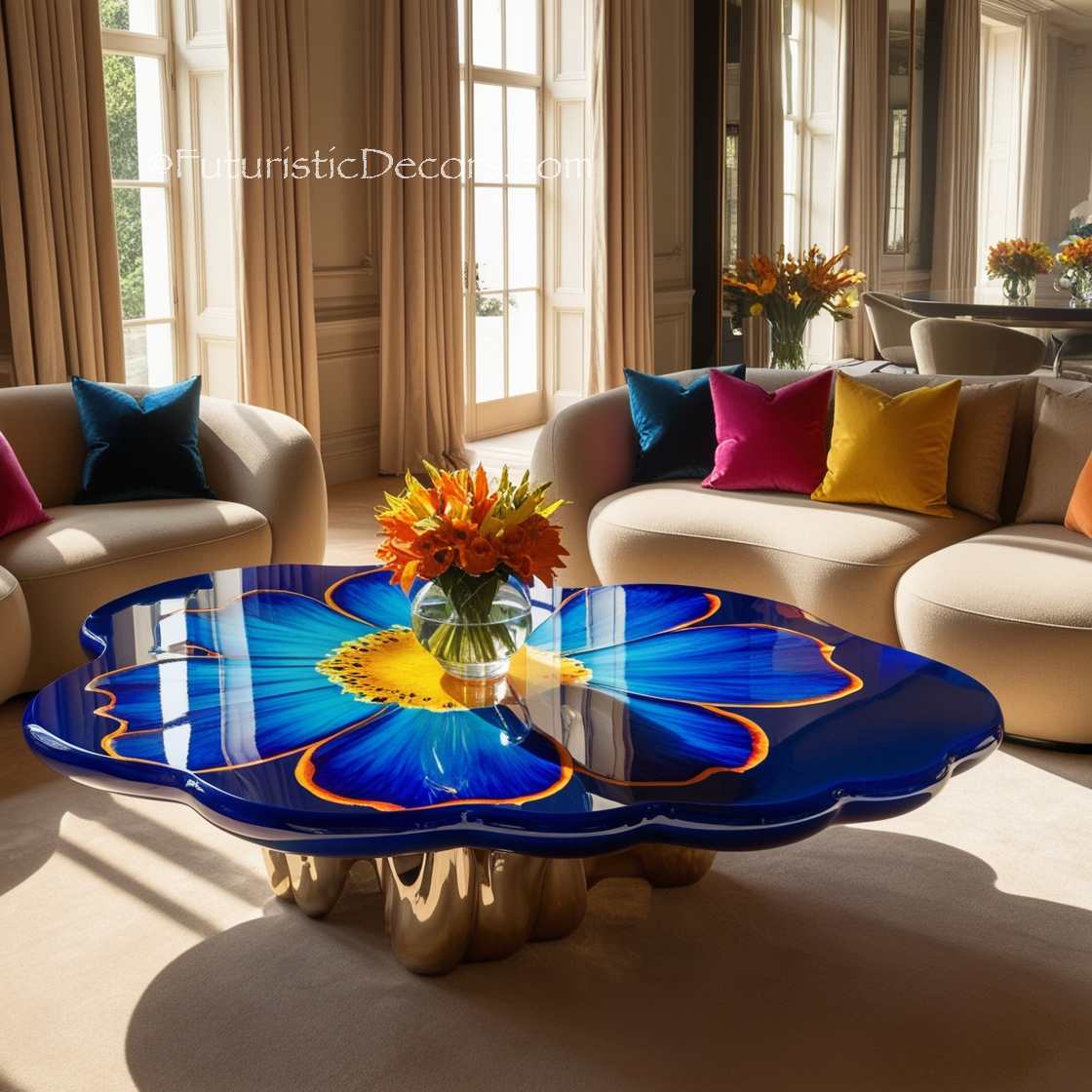 Stunning Epoxy Flower Tables