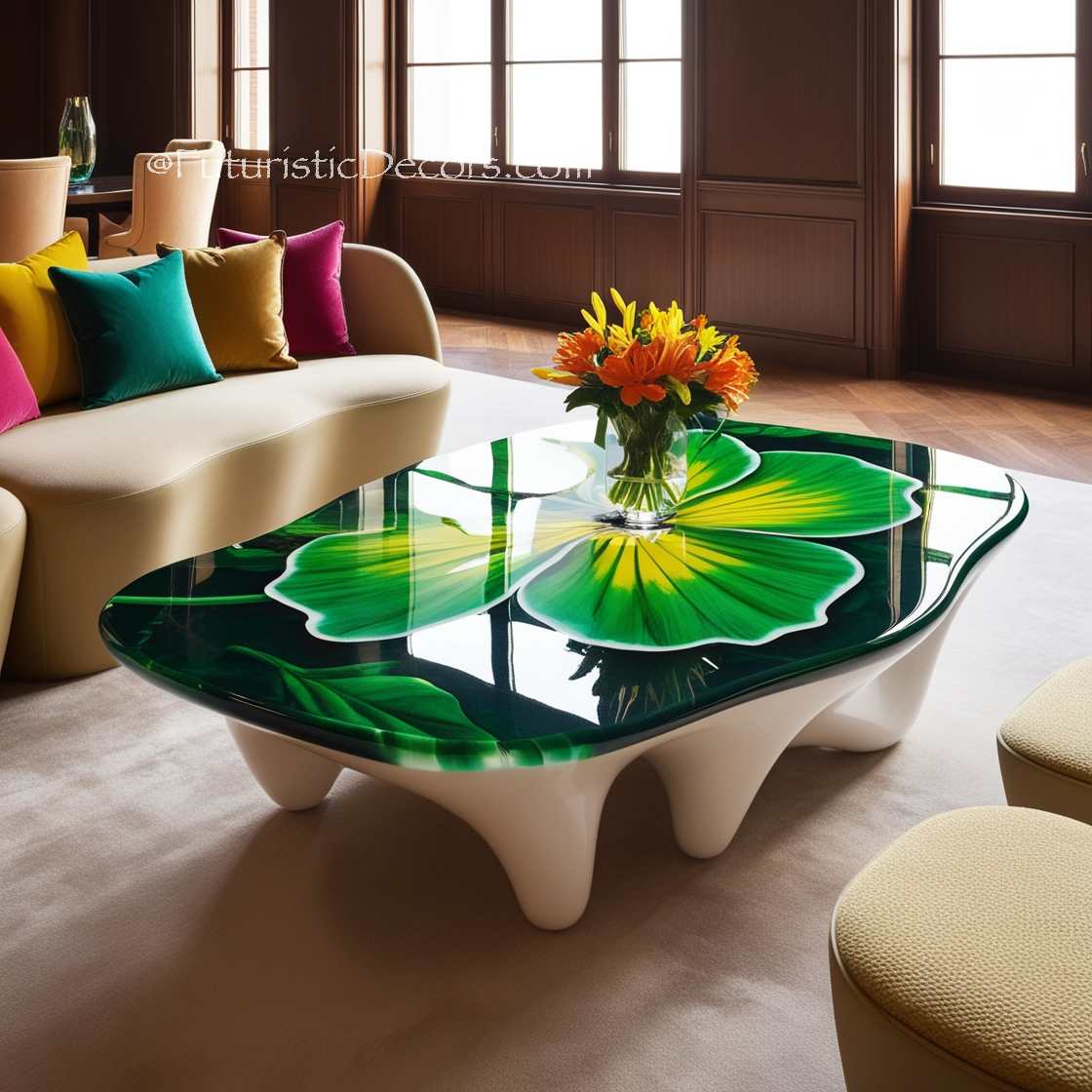 Stunning Epoxy Flower Tables