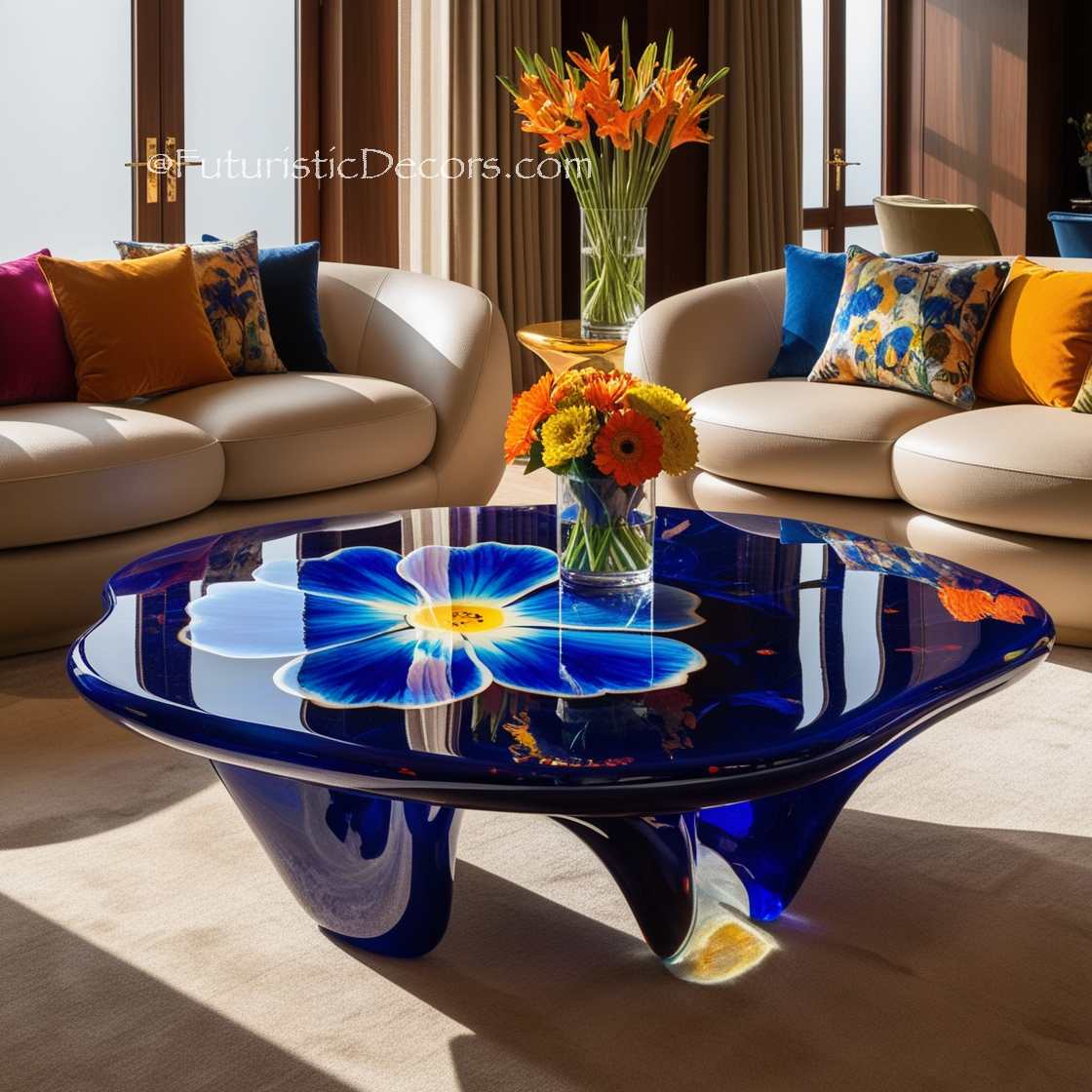 Stunning Epoxy Flower Tables