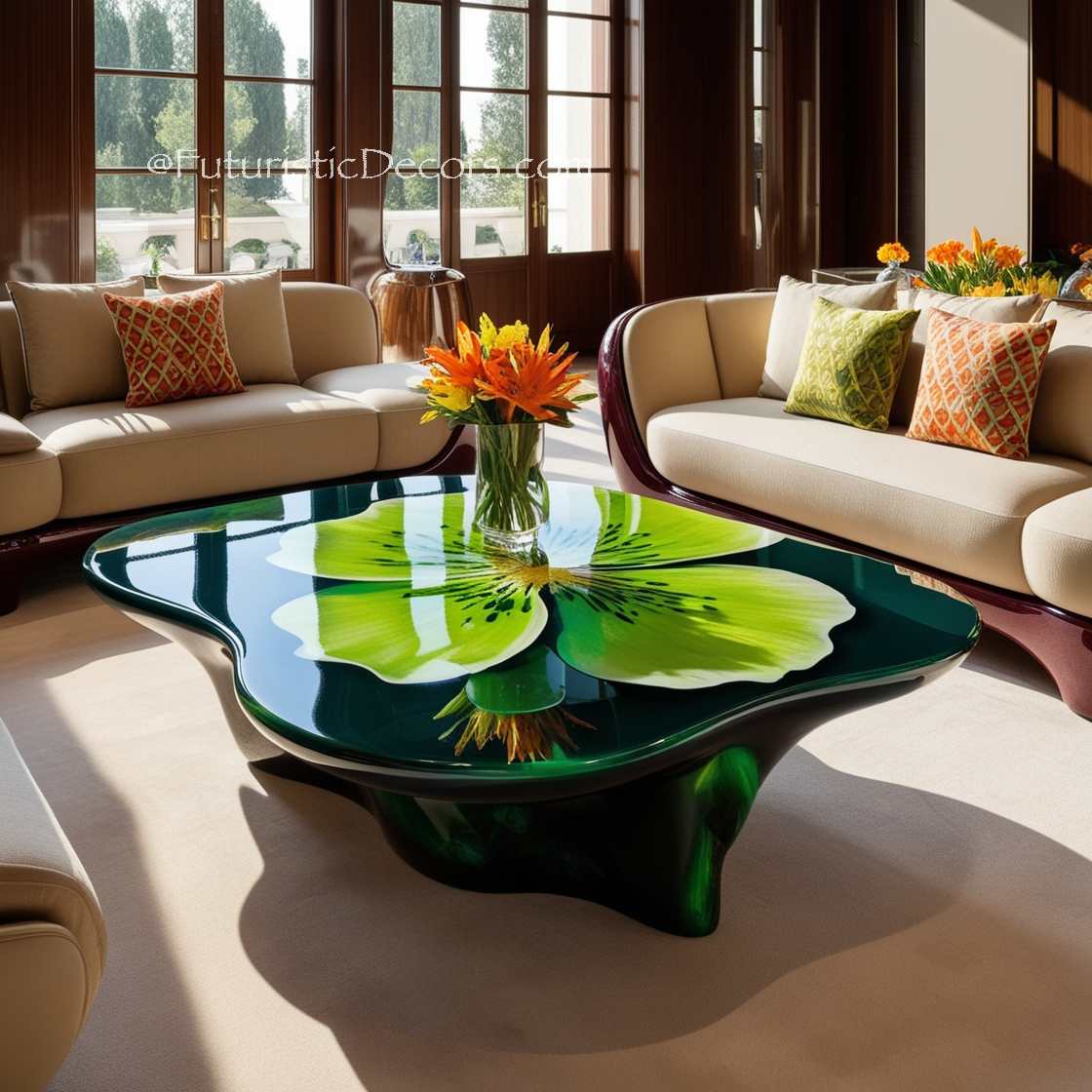 Stunning Epoxy Flower Tables