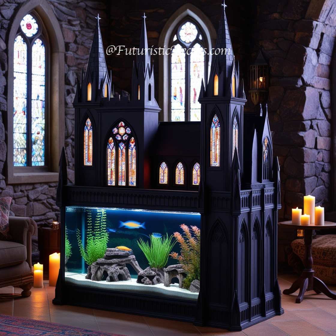 Transform Your Living Space With A Mysterious Gothic Aquarium