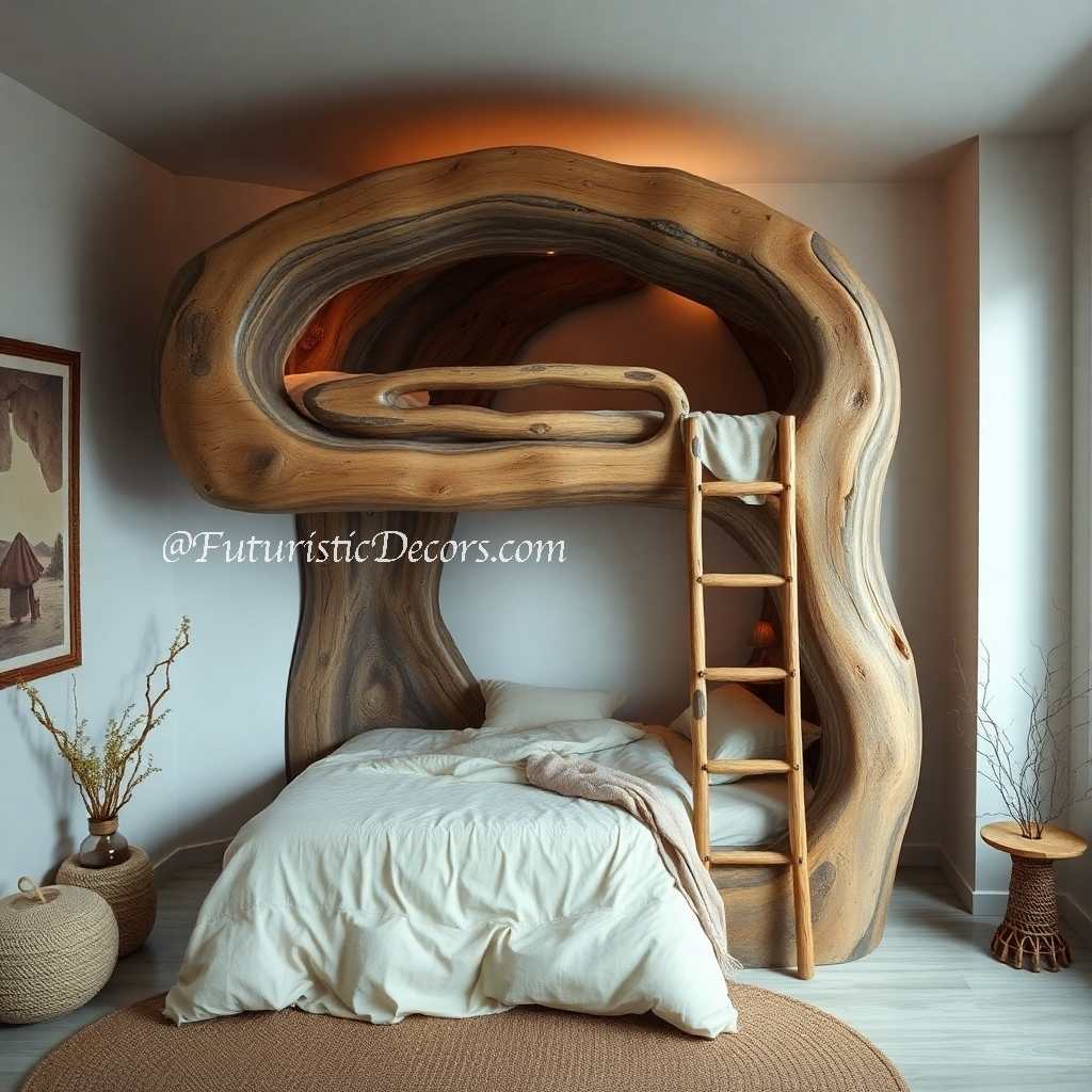 Tree Trunk Bunk Bed