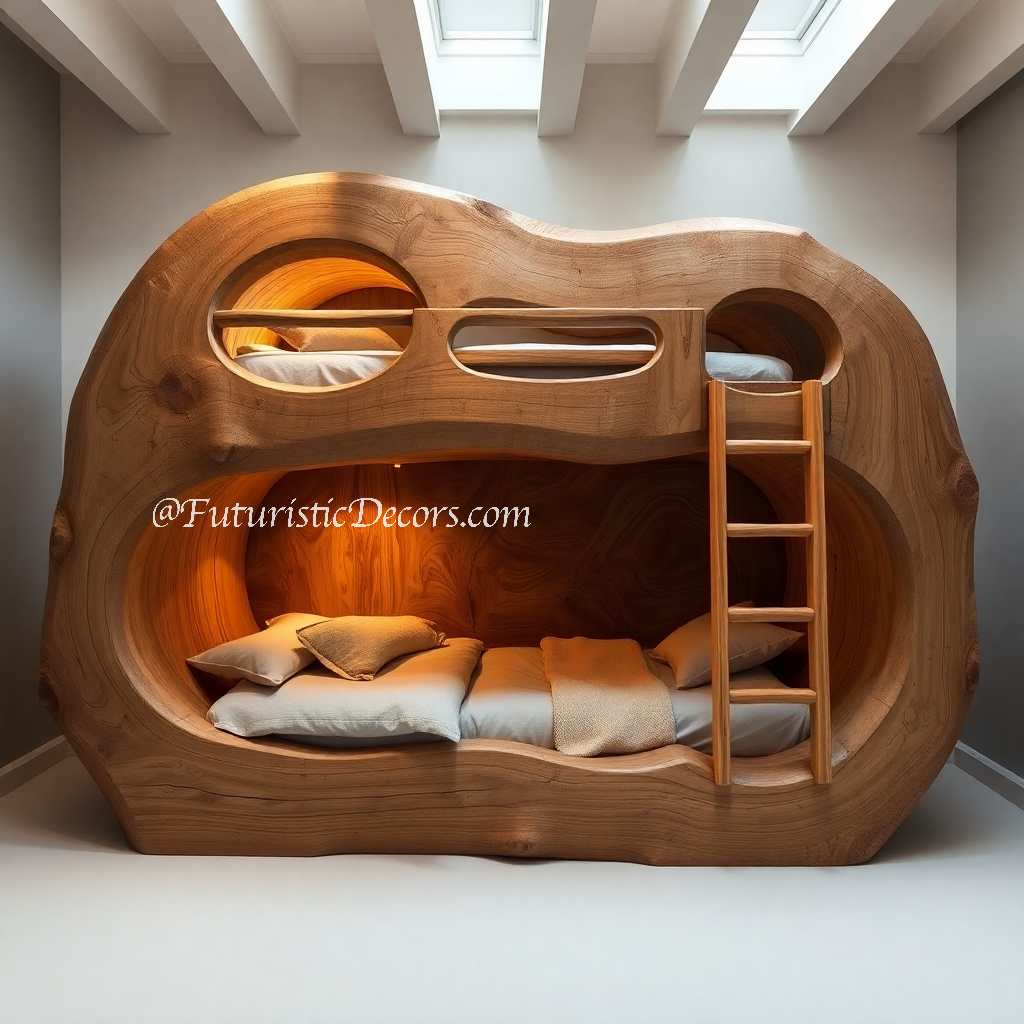 Tree Trunk Bunk Bed