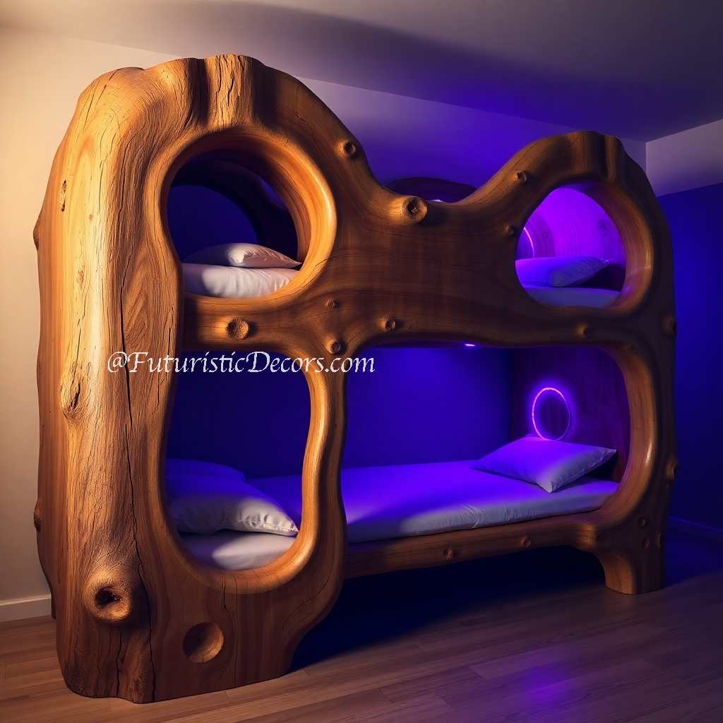 Tree Trunk Bunk Bed