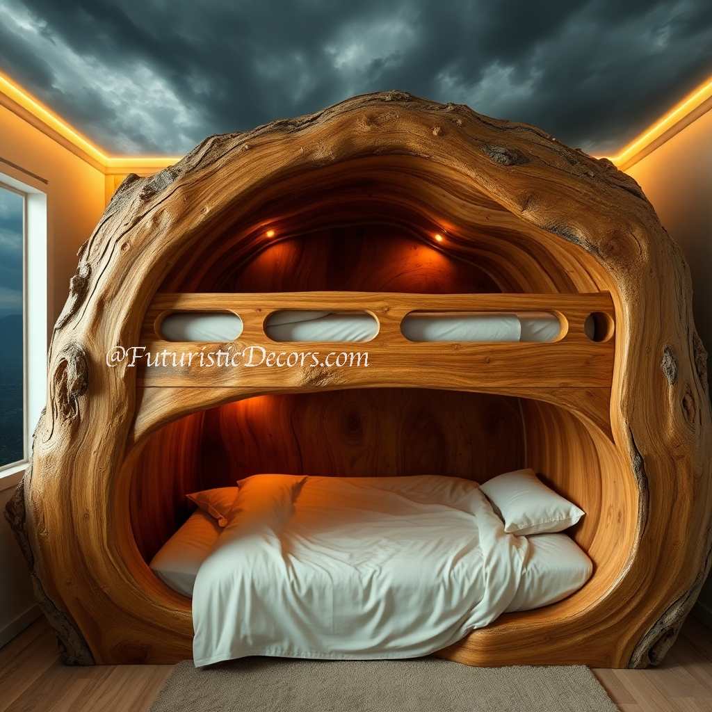 Tree Trunk Bunk Bed