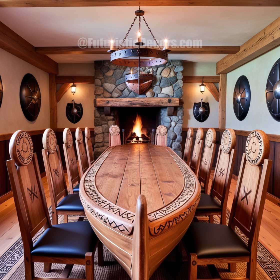 Viking Ship Dining Tables