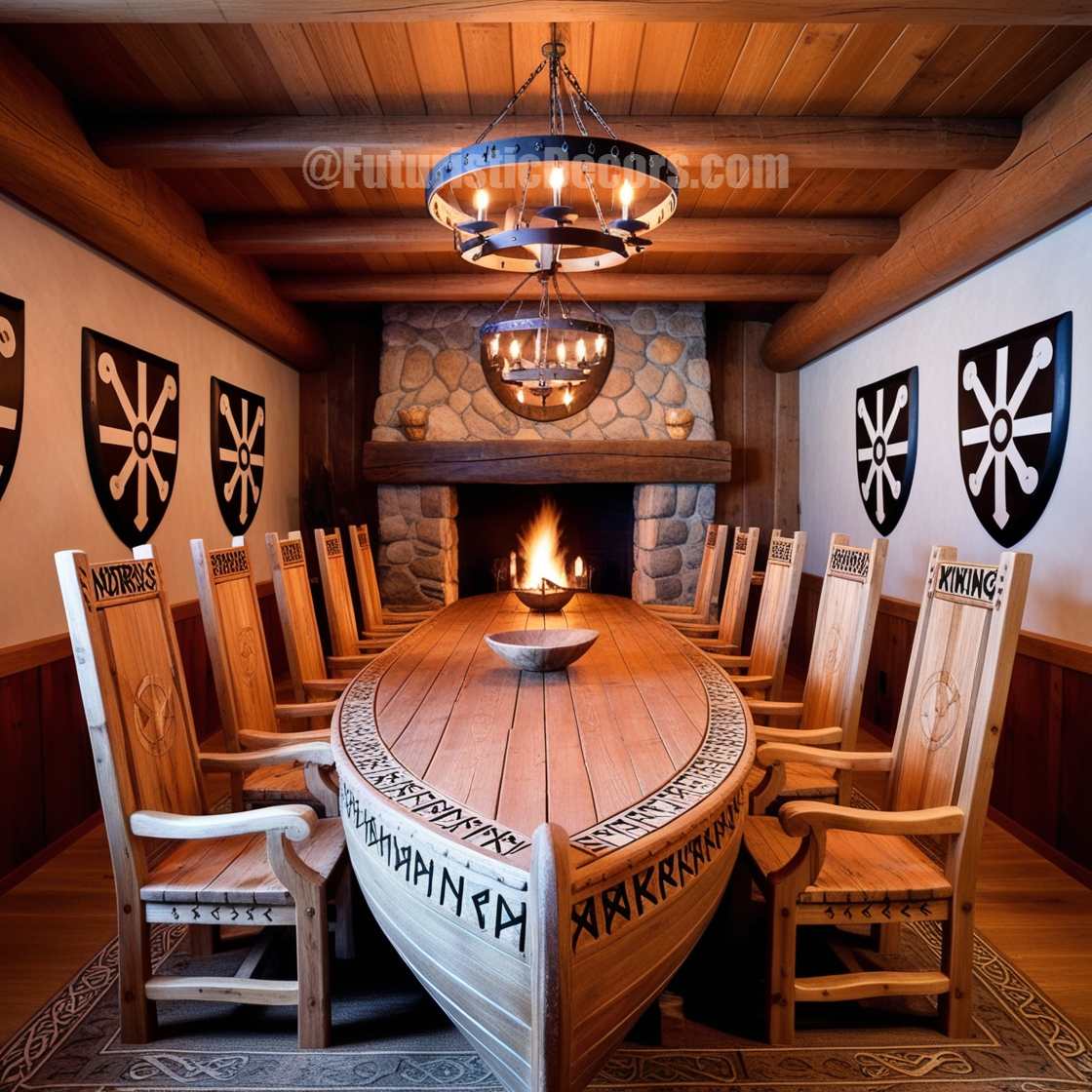 Viking Ship Dining Tables