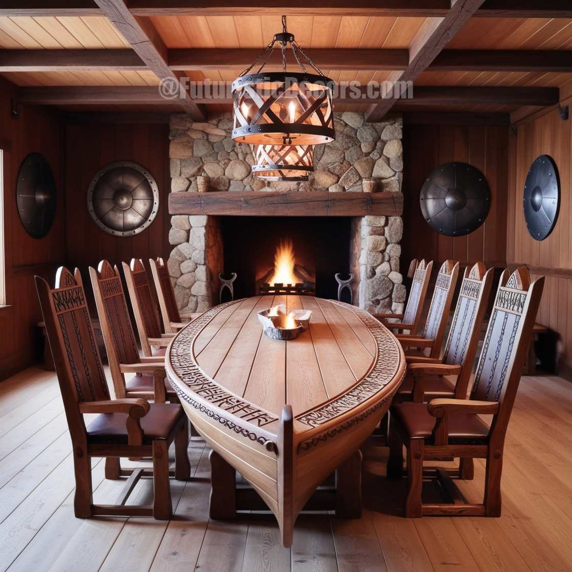 Viking Ship Dining Tables