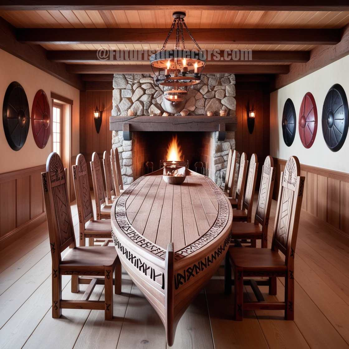 Viking Ship Dining Tables