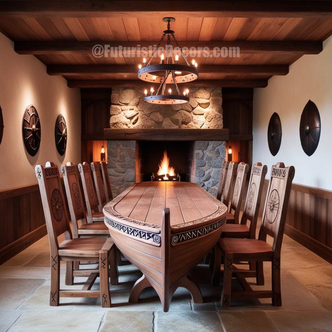 Viking Ship Dining Tables