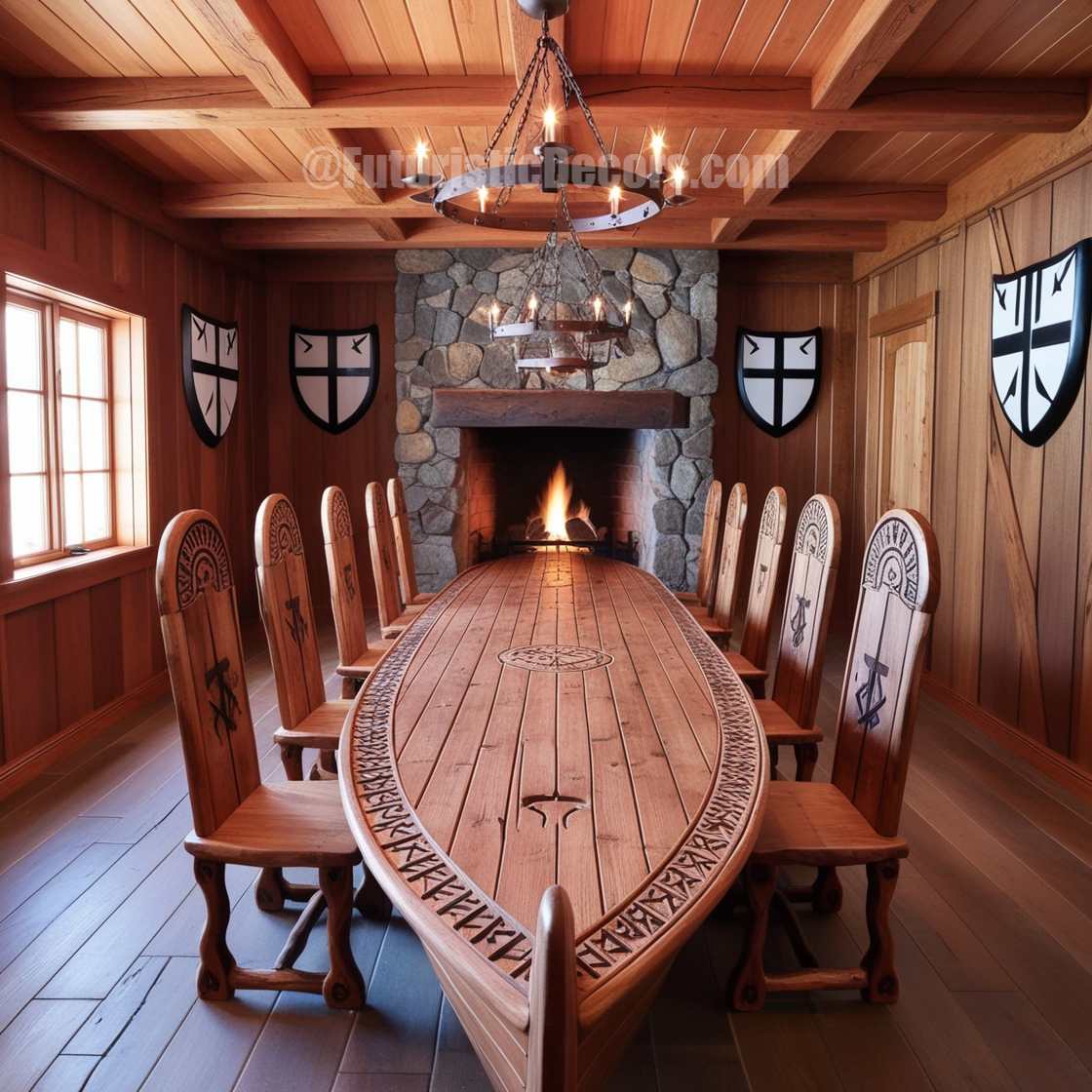 Viking Ship Dining Tables