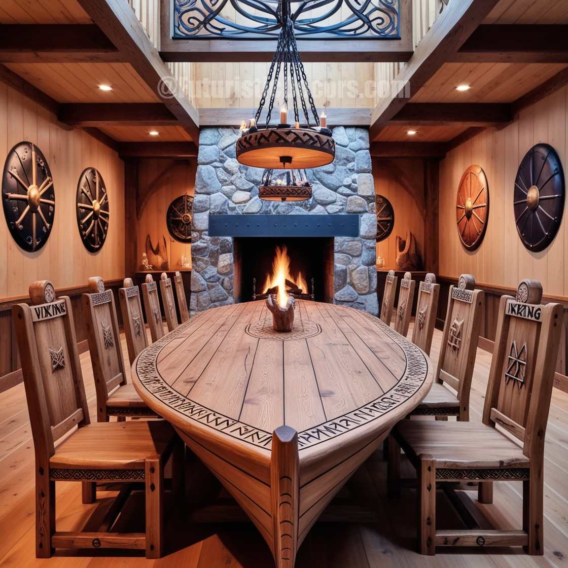 Viking Ship Dining Tables