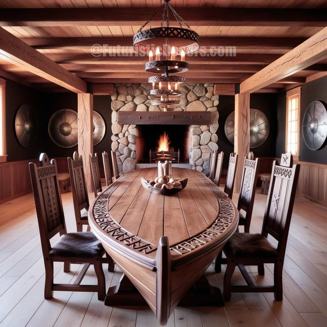 Viking Ship Dining Tables