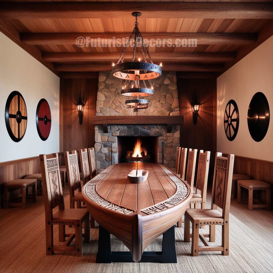 Viking Ship Dining Tables